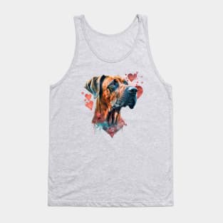 Valentines Ridgeback - Unleashing love, one wag at a time Tank Top